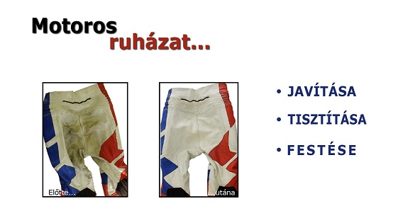Motoros ruházat teljes körű javítása